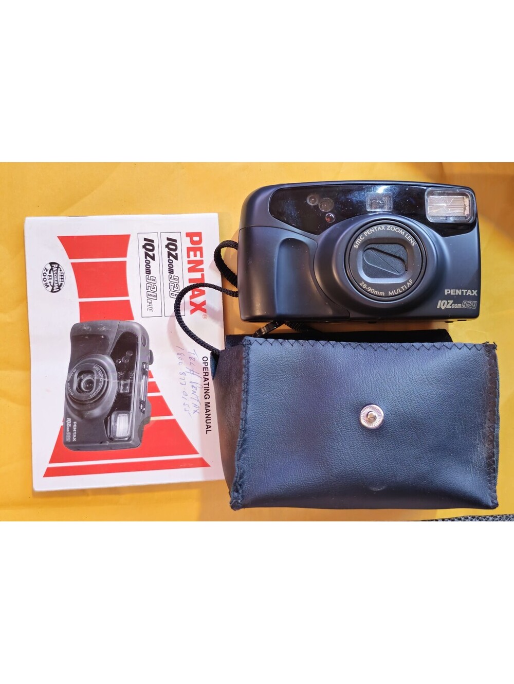 Pentax IQZoom 928 35mm Point & Shoot Film Camera with Manual and Case Working